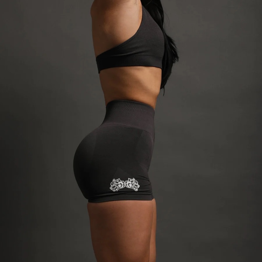 Darc Sport SHE Everson Seamless training shorts in Wolf Gray.